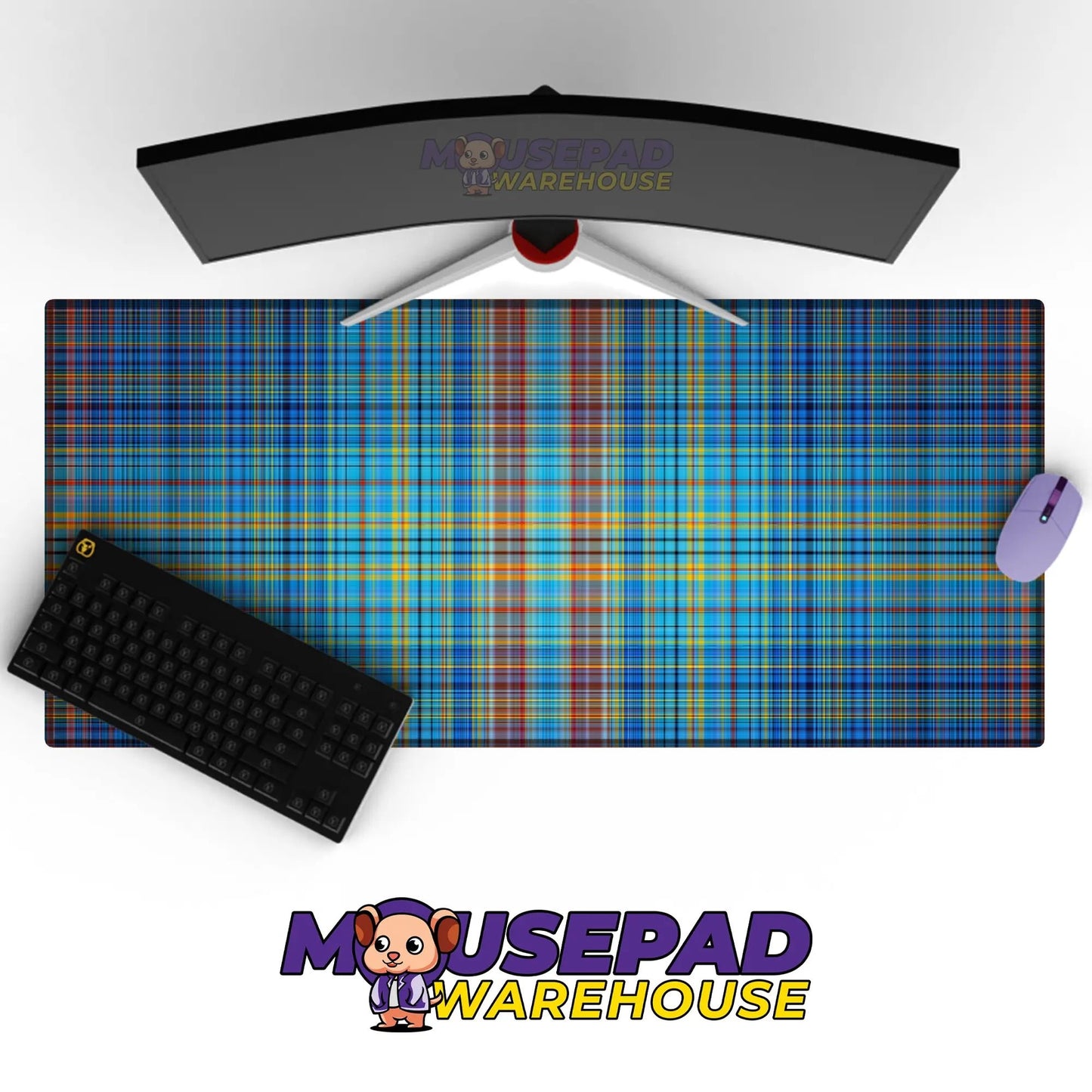 Flannel & Patchwork Pattern Mousepad 996003 - Mousepad Warehouse