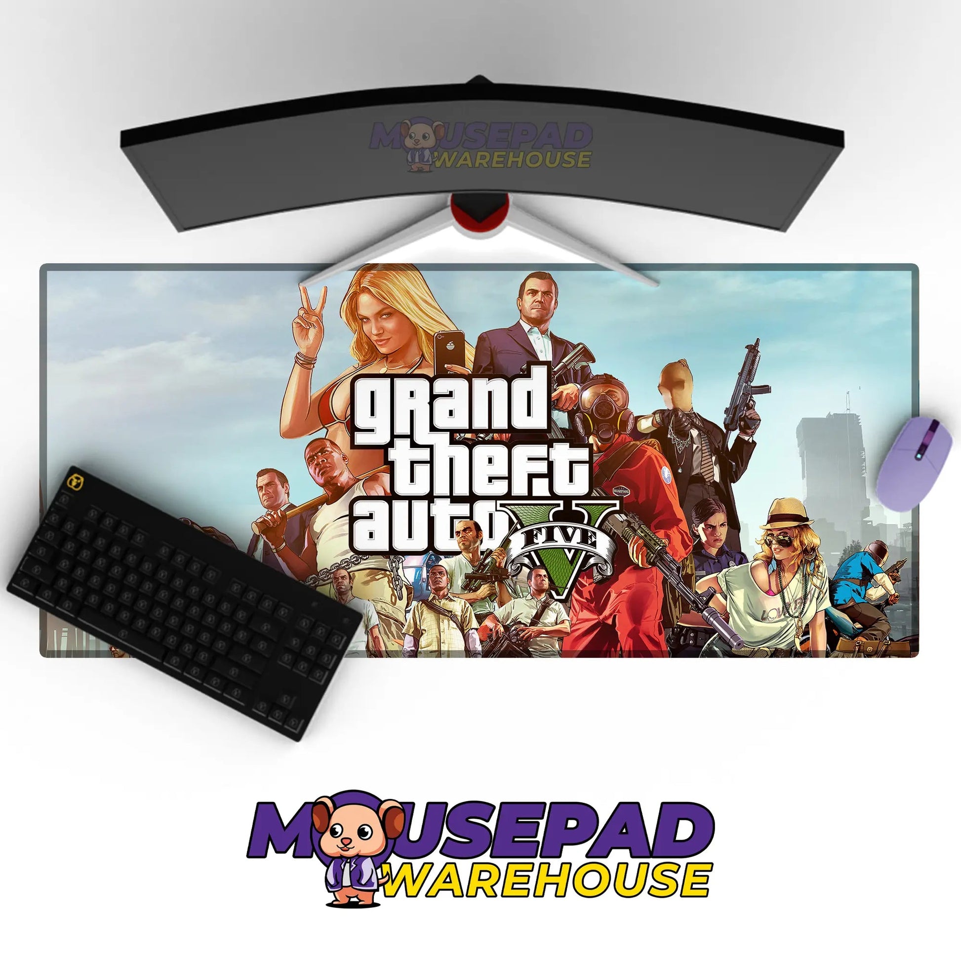 Grand Theft Auto V Game Mousepad 519170 - Mousepad Warehouse