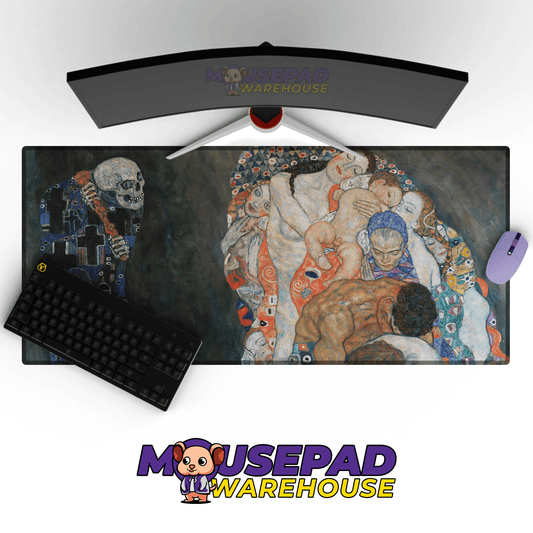 Gustav Klimt - Death and Life Painting Mousepad - Mousepad Warehouse