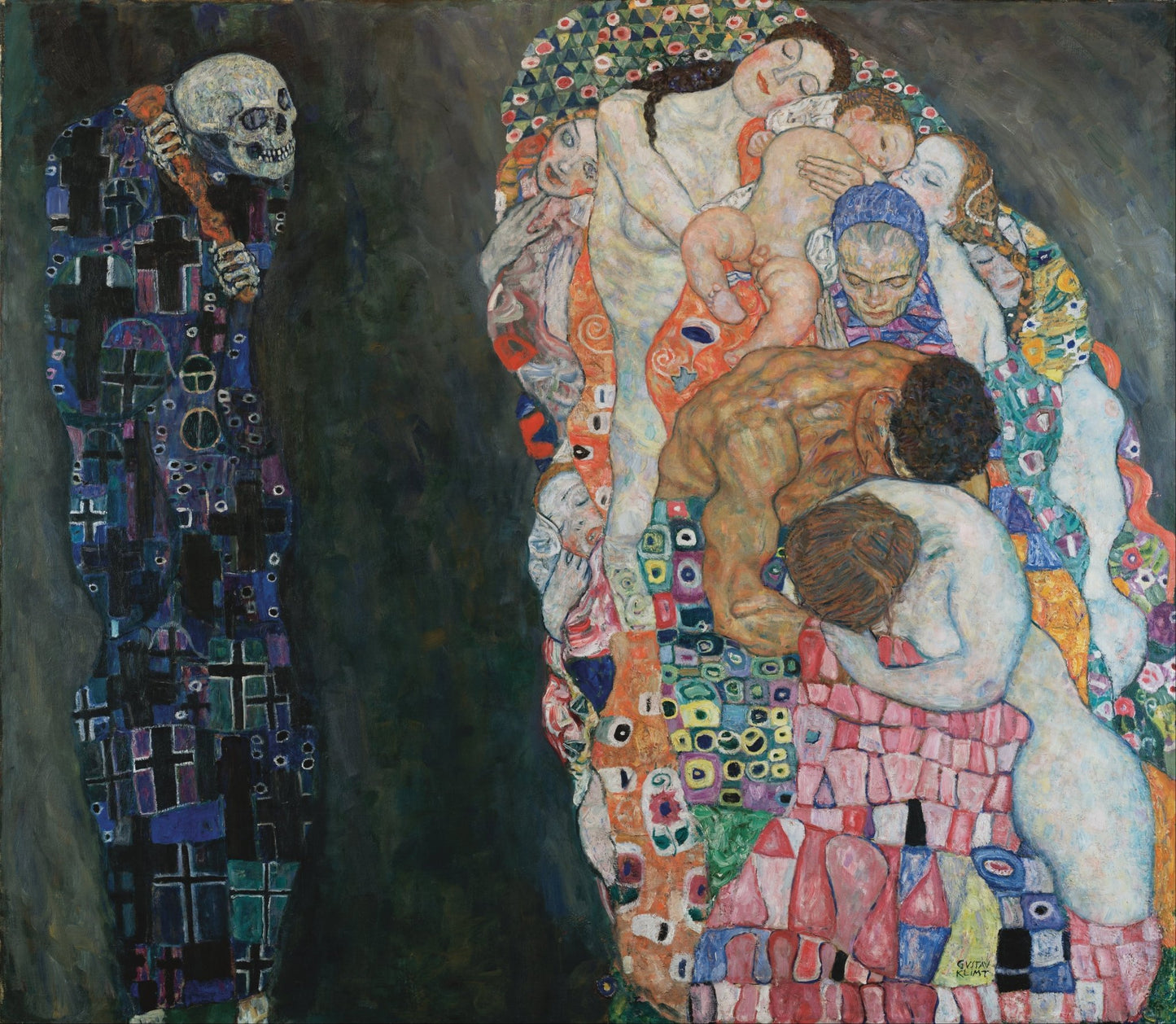 Gustav Klimt - Death and Life Painting Mousepad - Mousepad Warehouse