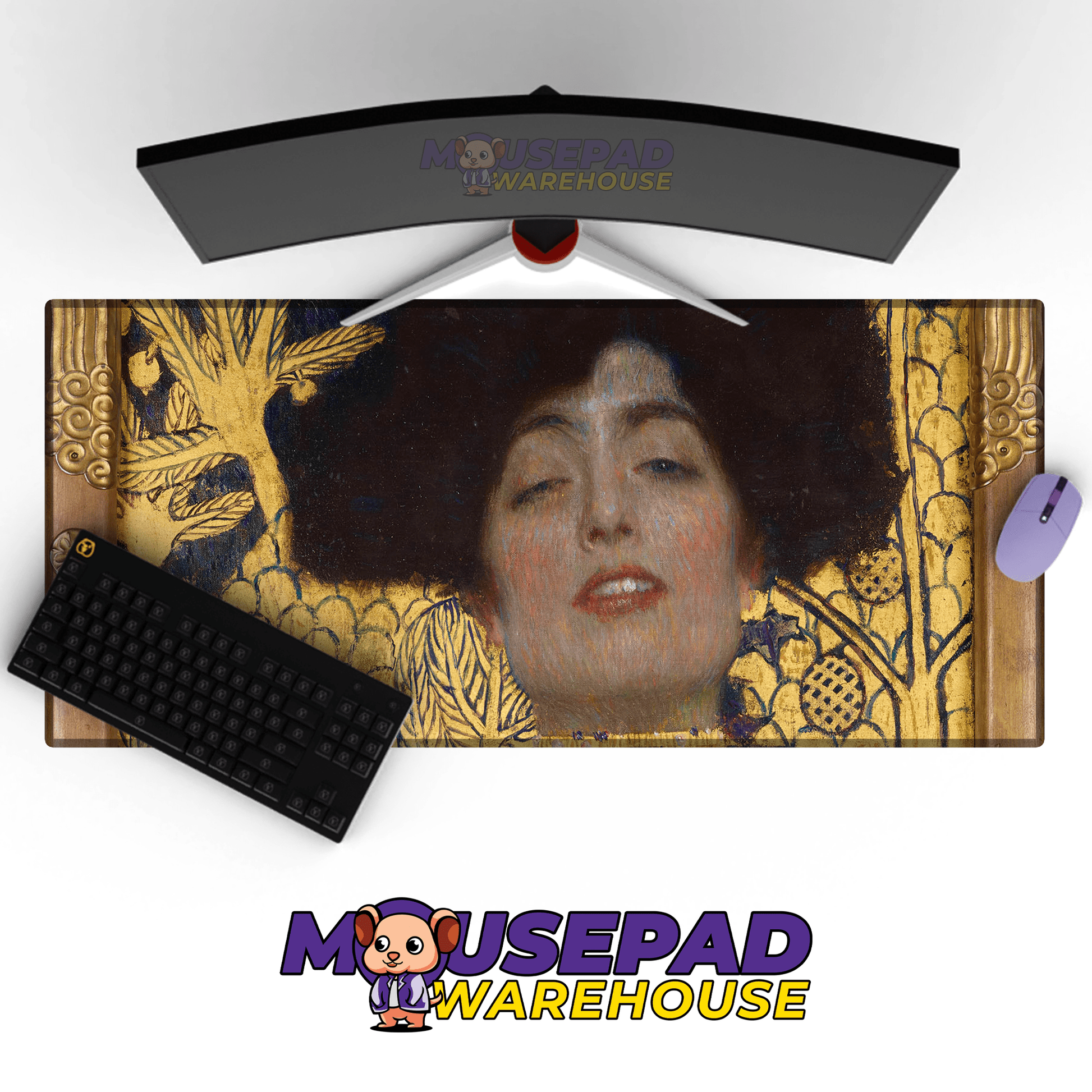 Gustav Klimt - Judith and the Head of Holofernes Painting Mousepad - Mousepad Warehouse