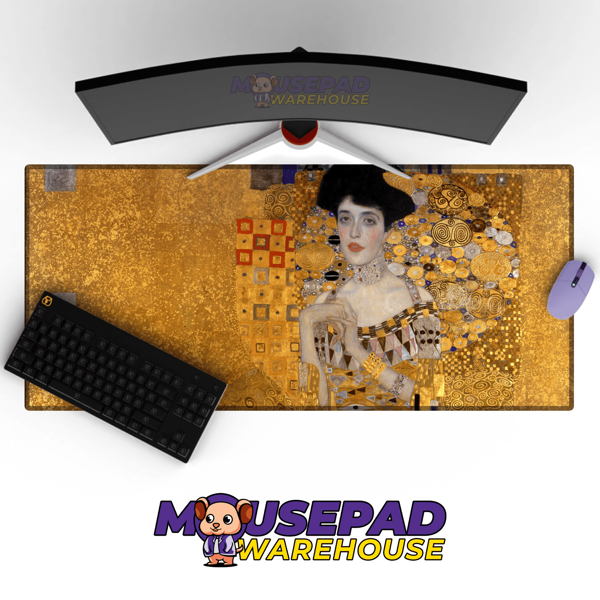 Gustav Klimt - Portrait of Adele Bloch - Bauer I Painting Mousepad - Mousepad Warehouse