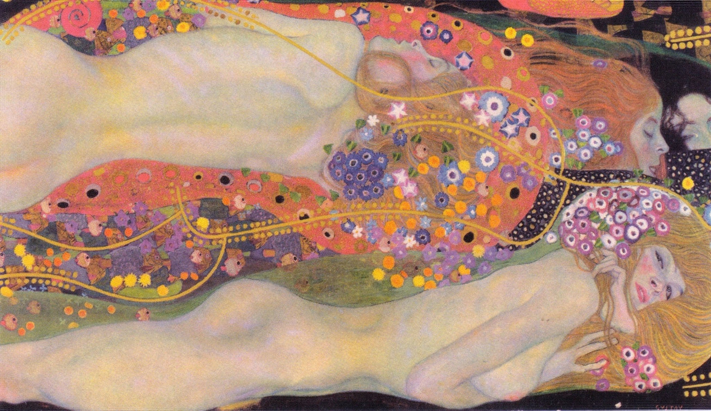 Gustav Klimt - Water Serpents II Painting Mousepad - Mousepad Warehouse