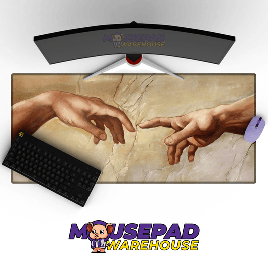 Hand Artistic Leonardo Da Vinci Art Mousepad - Mousepad Warehouse