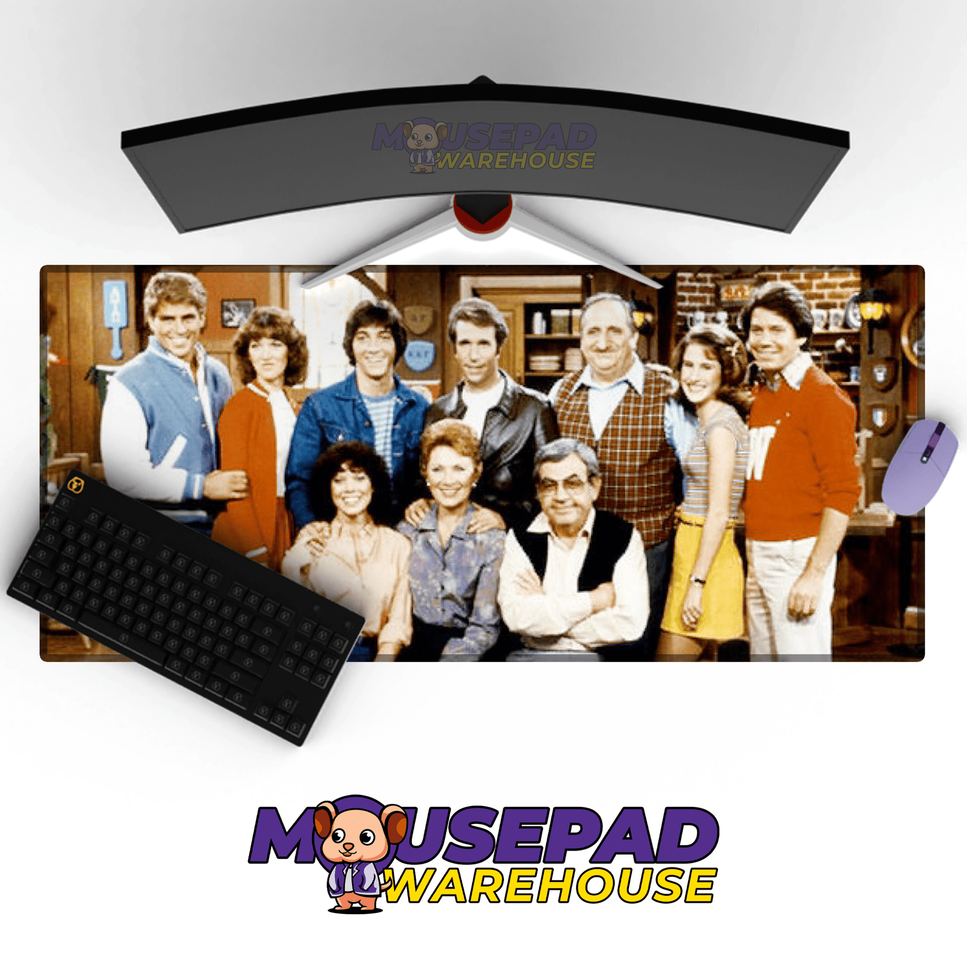 Happy Days TV Show Mousepad 74478 - Mousepad Warehouse