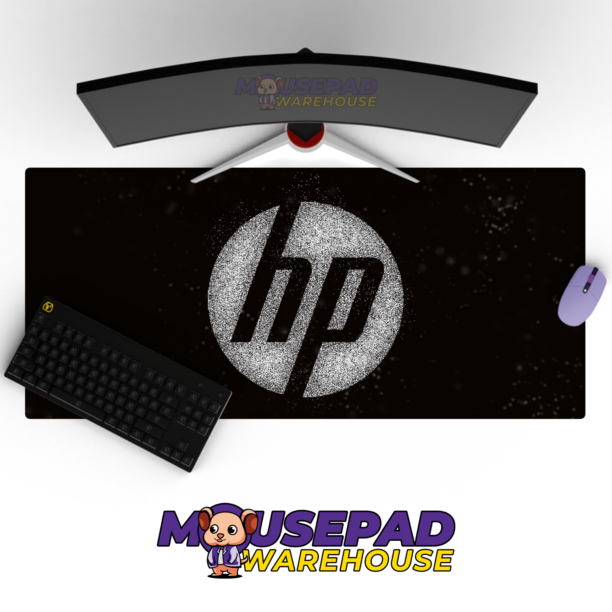 HP (Hewlett - Packard) Brand Imagery Mousepad 1230933 - Mousepad Warehouse