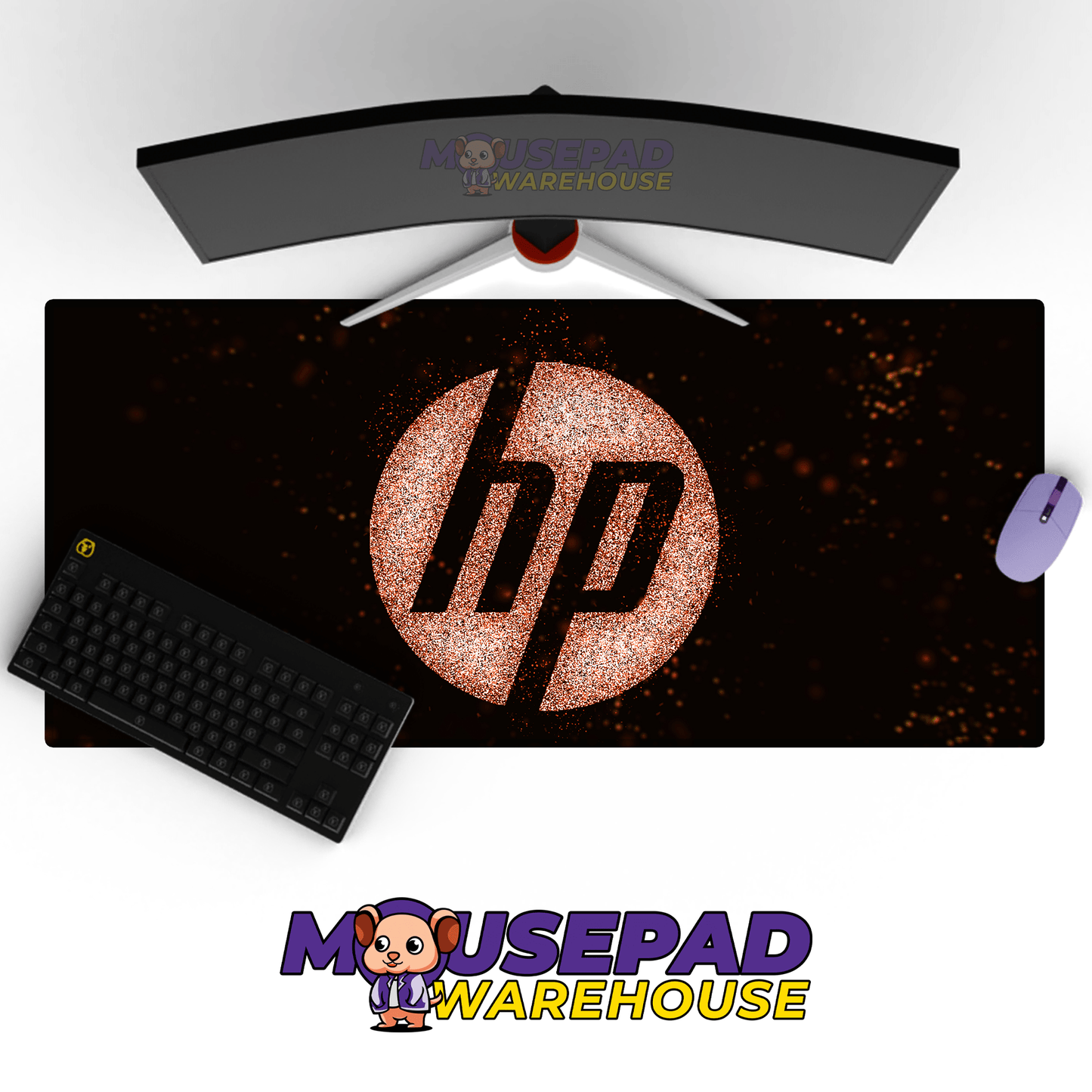 HP (Hewlett - Packard) Brand Imagery Mousepad 1230936 - Mousepad Warehouse