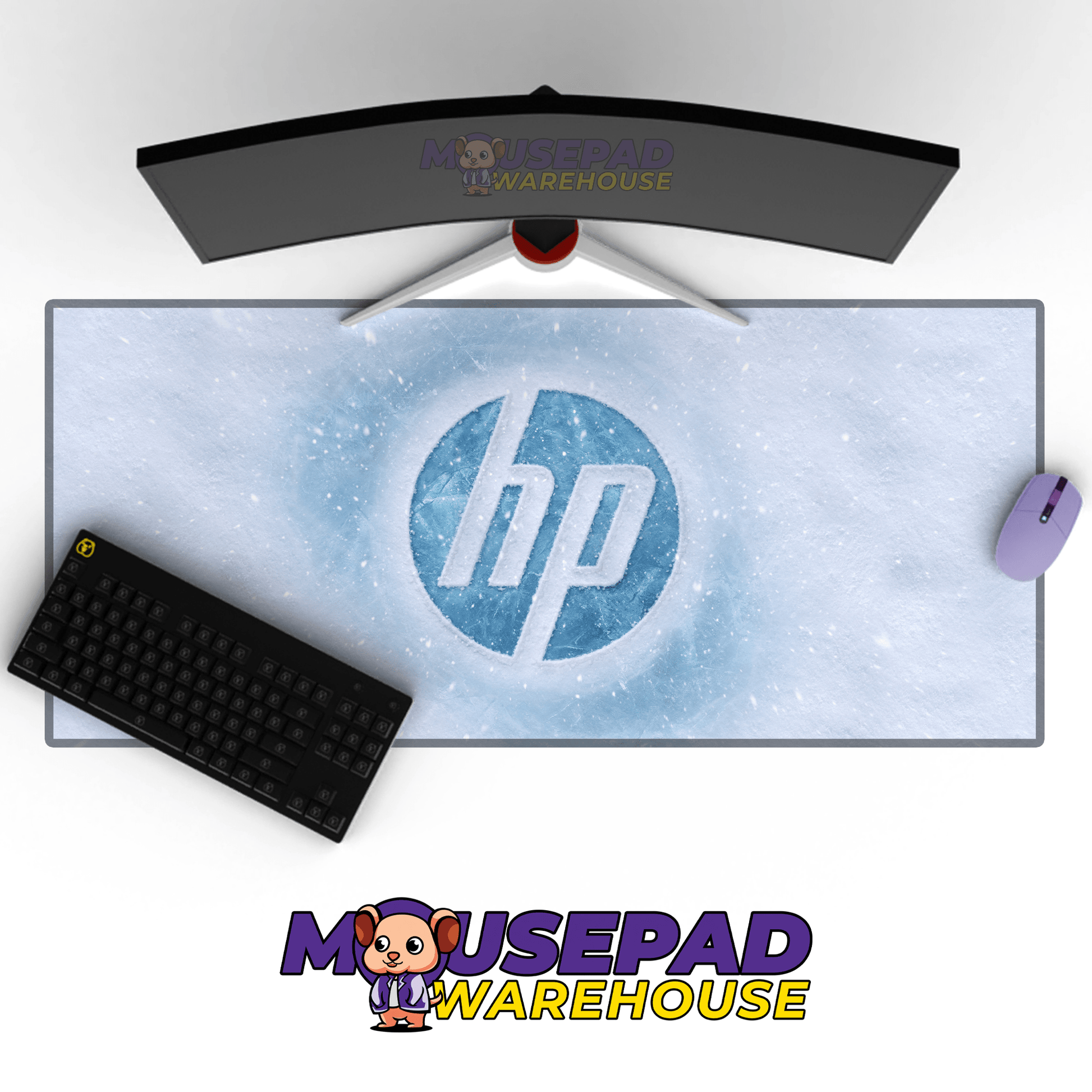 HP (Hewlett - Packard) Brand Imagery Mousepad 1230938 - Mousepad Warehouse