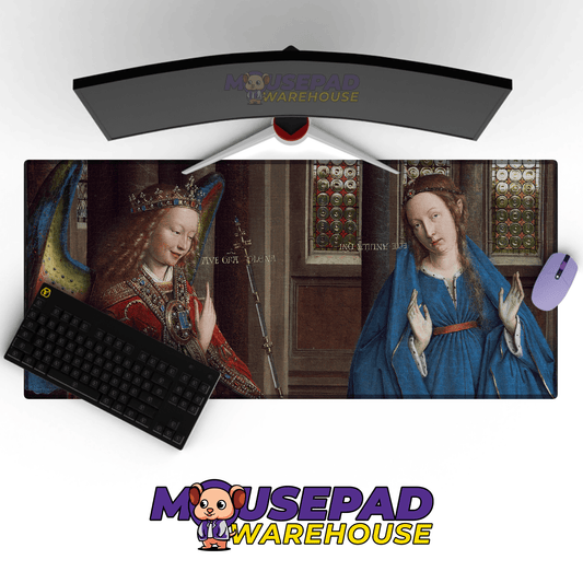 Jan van Eyck - Annunciation Painting Mousepad - Mousepad Warehouse