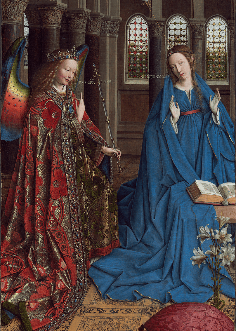 Jan van Eyck - Annunciation Painting Mousepad - Mousepad Warehouse