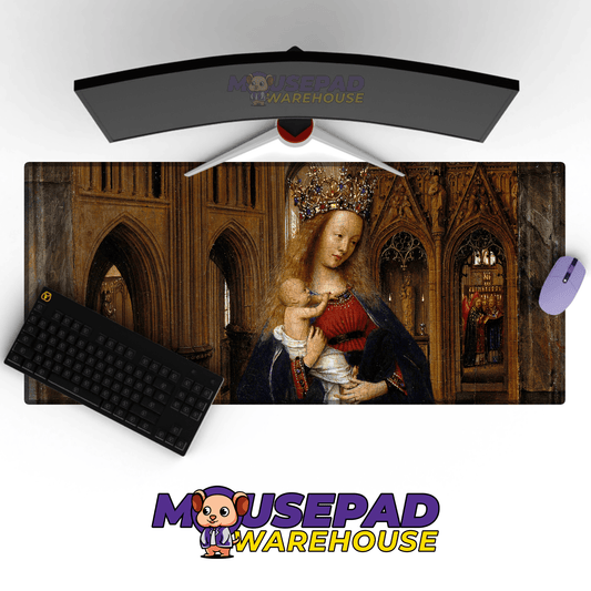 Jan van Eyck - Madonna in the Church Painting Mousepad - Mousepad Warehouse