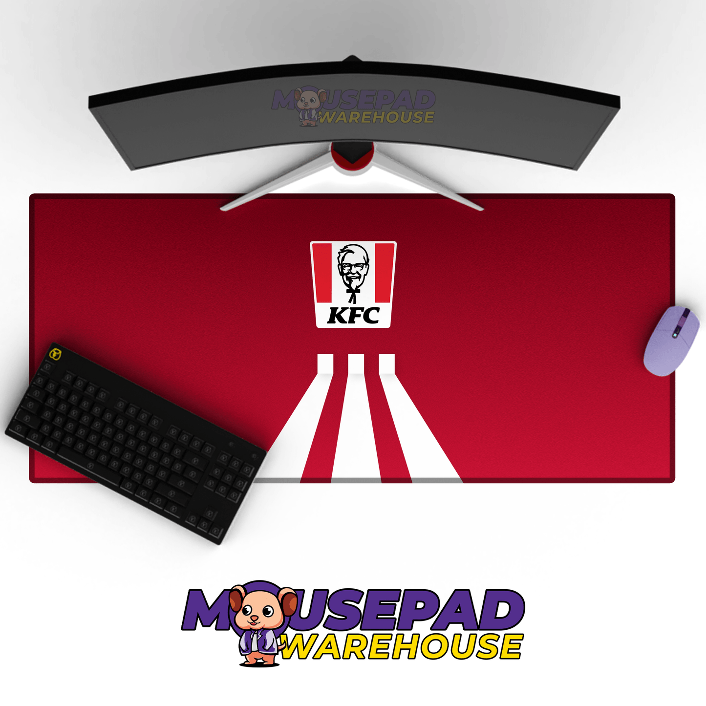 KFC Brand Imagery Mousepad 35860 - Mousepad Warehouse