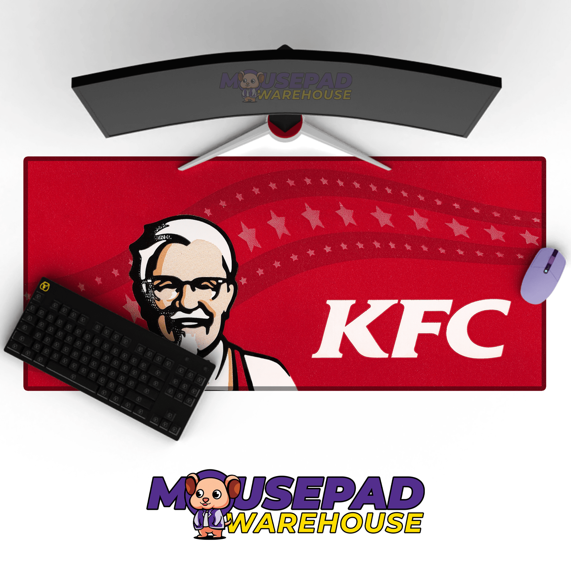 KFC Brand Imagery Mousepad 464233 - Mousepad Warehouse