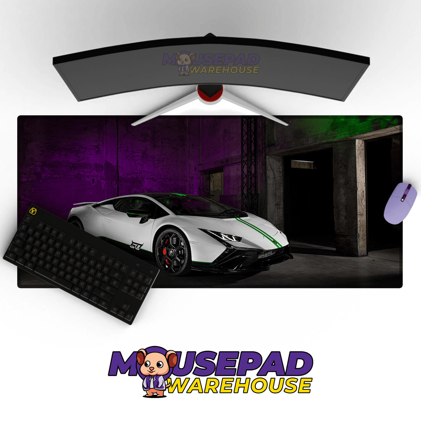 Lamborghini Car Mousepad 1312848 - Mousepad Warehouse