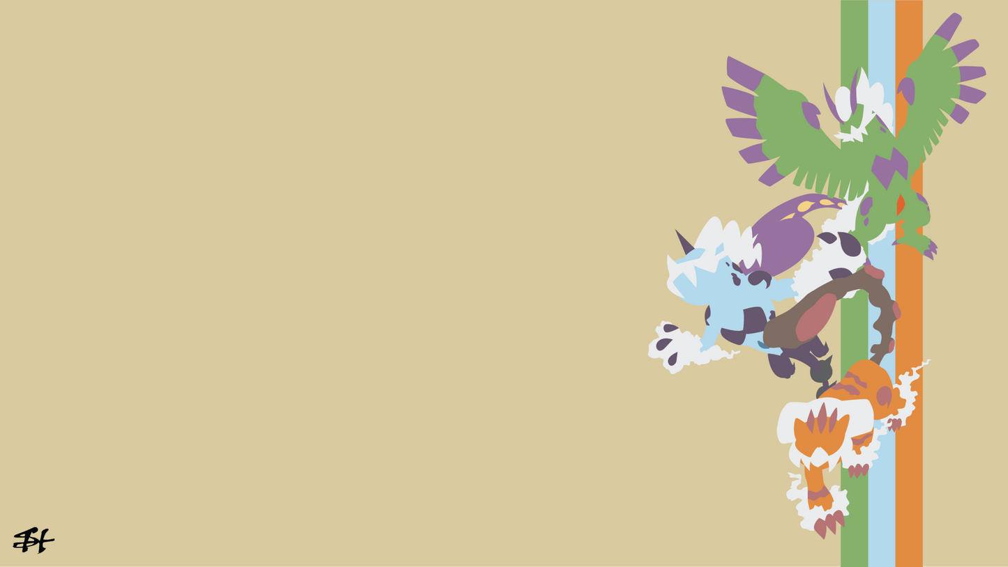 Landorus, Thundurus, Tornadus Pokemon TV Show Mousepad 745070 - Mousepad Warehouse