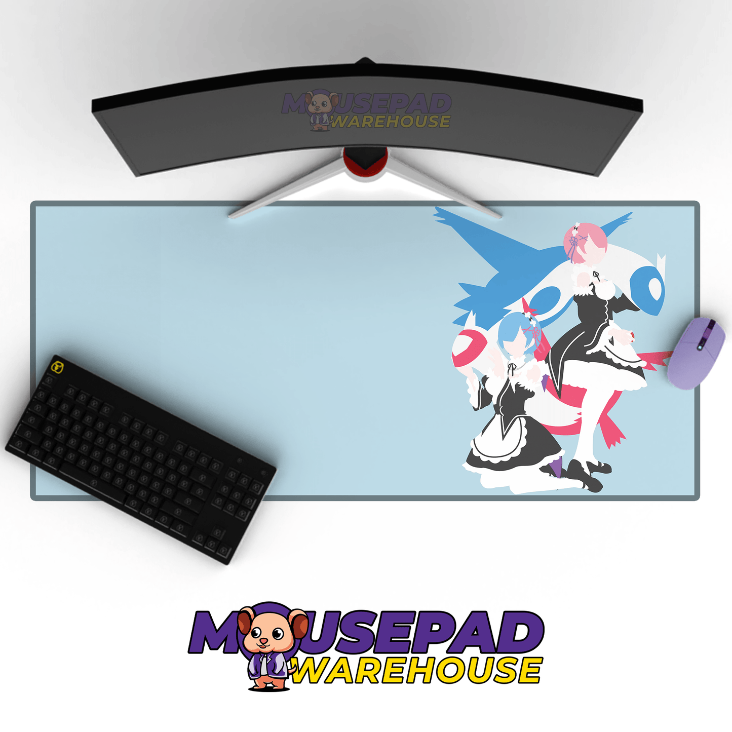 Latias & Latios Pokemon TV Show Mousepad 745073 - Mousepad Warehouse