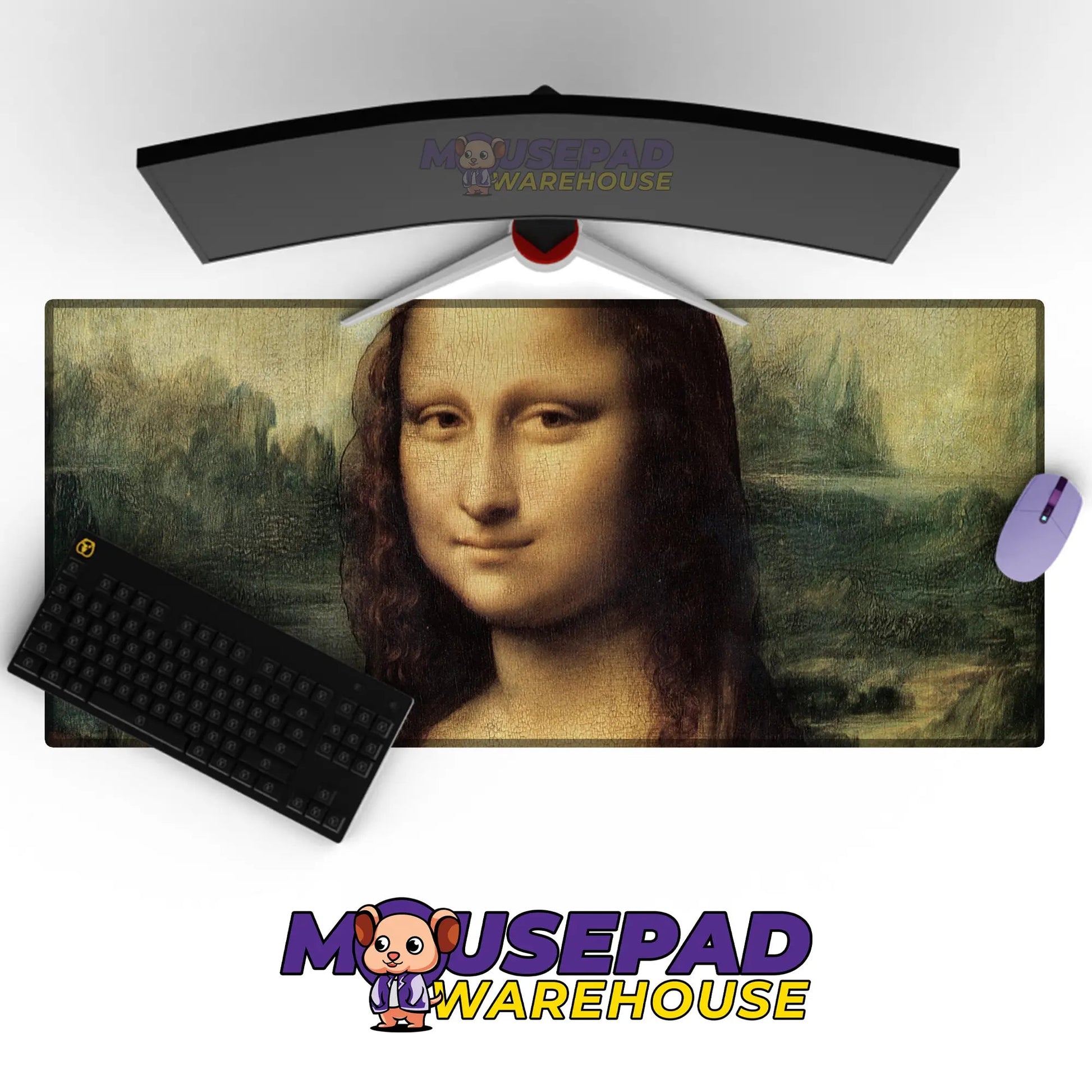 Leonardo Da Vinci - Mona Lisa Art (Painting) Mousepad - Mousepad Warehouse