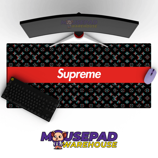 Louis Vuitton & Supreme Brand Imagery Mousepad 888649 - Mousepad Warehouse