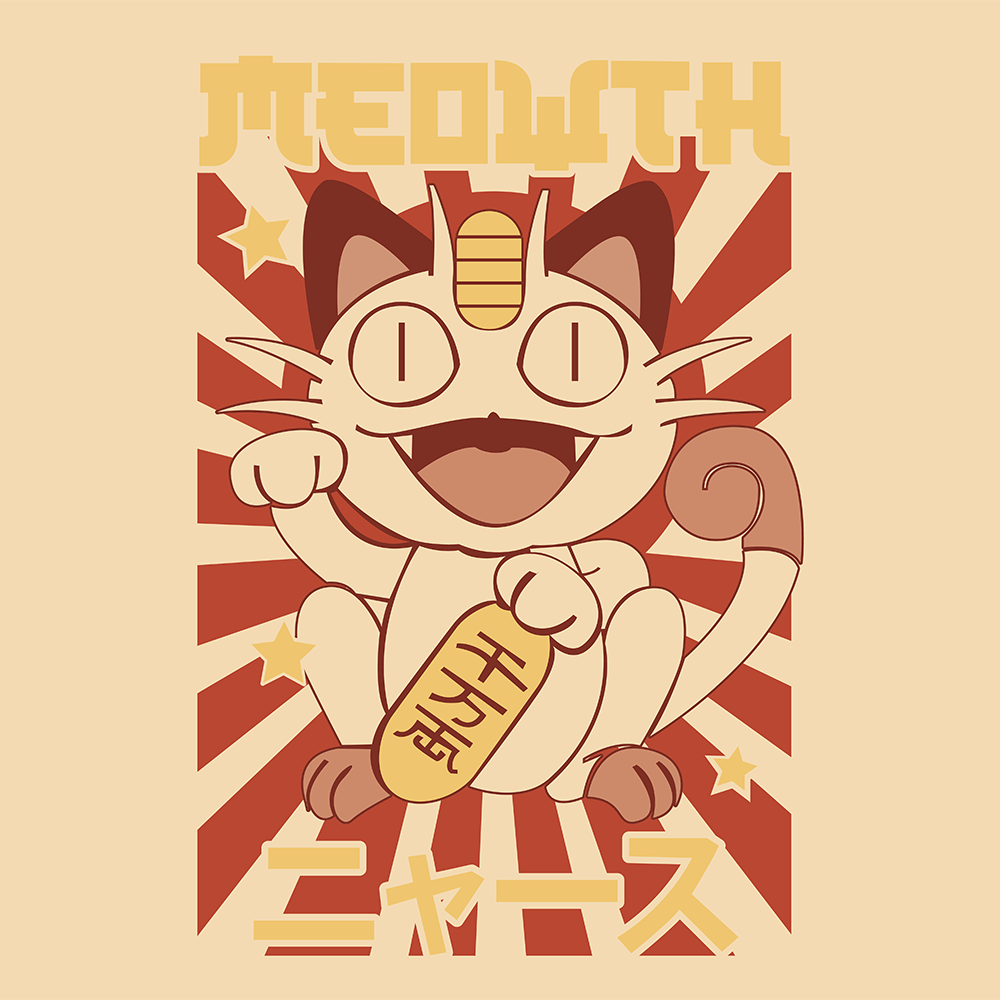 Meowth Pokemon Mousepad 420P56C - Mousepad Warehouse
