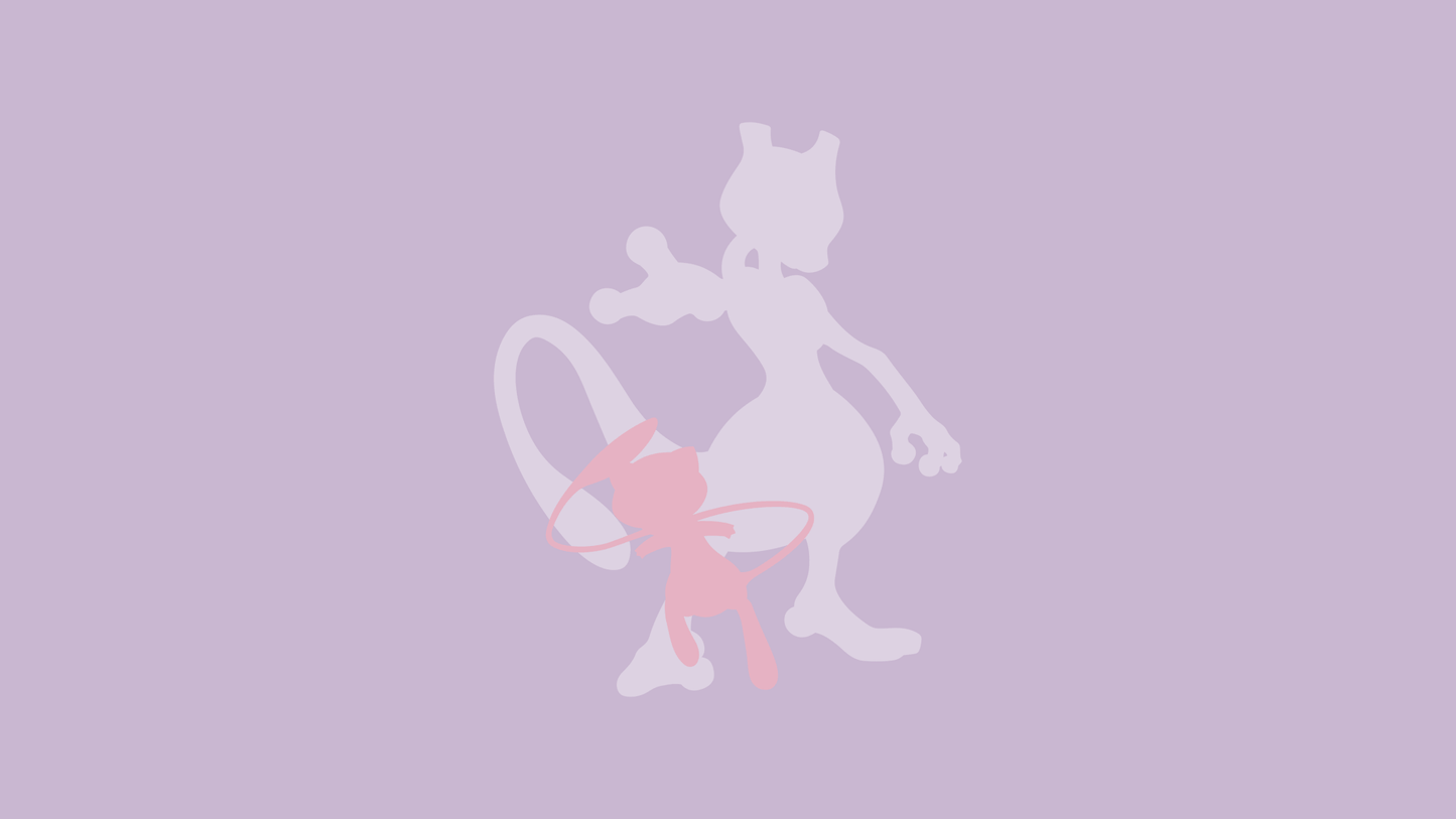 Mew, Mewtwo Pokemon TV Show Mousepad 961640 - Mousepad Warehouse