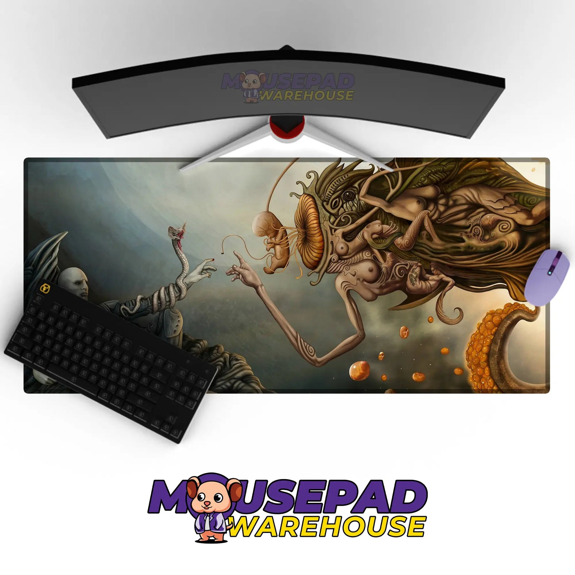 Michelangelo - The Creation Of Adam Art (Painting) Mousepad 2126205 - Mousepad Warehouse