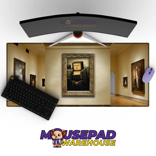 Minecraft Mona Lisa Art Mousepad - Mousepad Warehouse