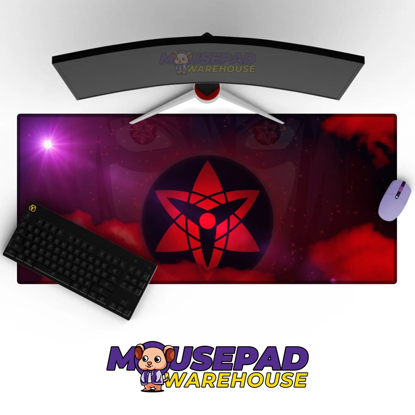 Mangekyō Sharingan Symbol Mousepad / Desk Mat - Mousepad Warehouse