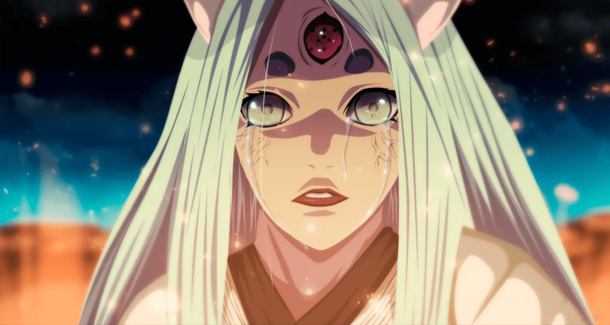 Kaguya Ōtsutsuki Tears of the Moon Mousepad / Desk Mat - Mousepad Warehouse