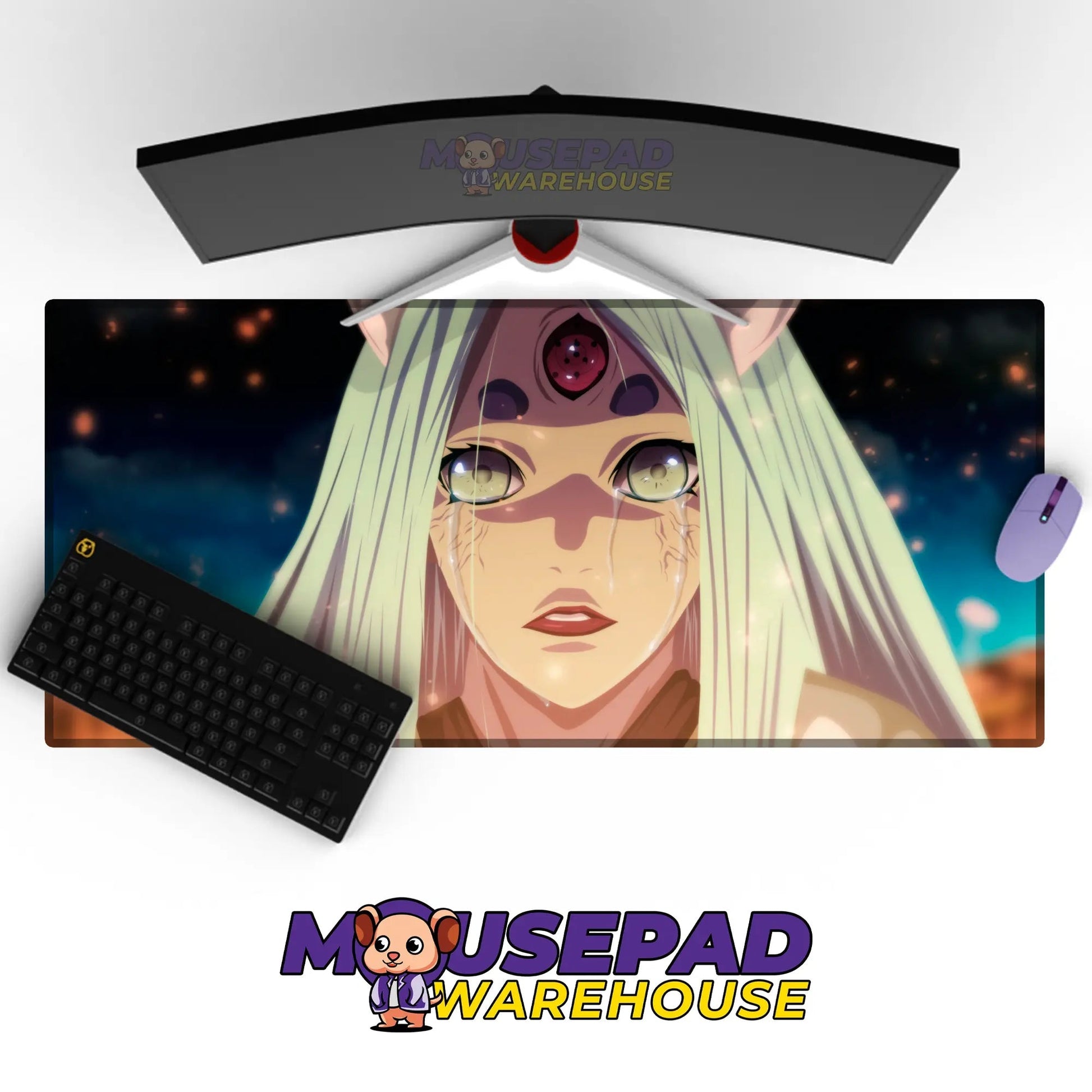 Kaguya Ōtsutsuki Tears of the Moon Mousepad / Desk Mat - Mousepad Warehouse