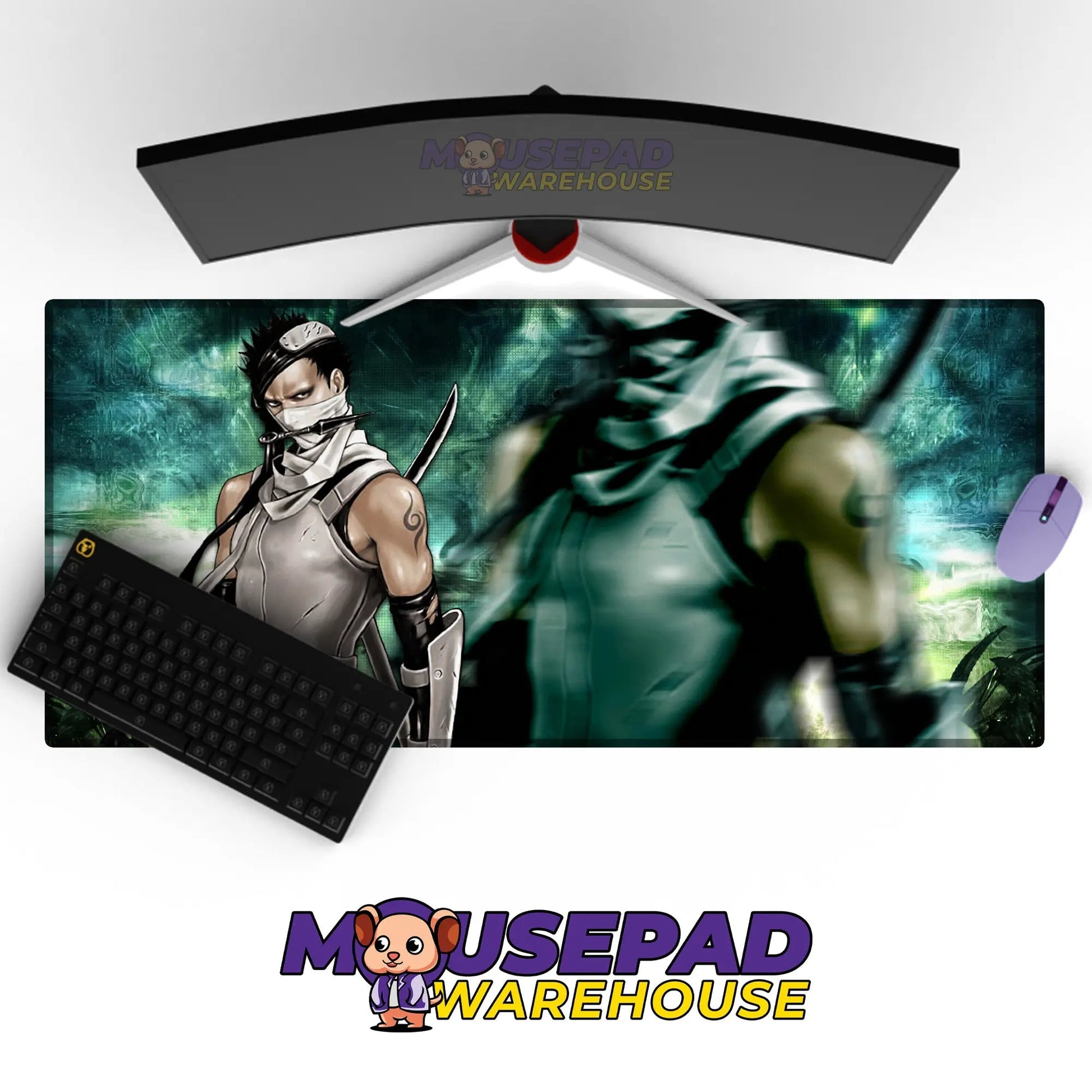 Zabuza Mist Demon Assassin Mousepad / Desk Mat - Mousepad Warehouse
