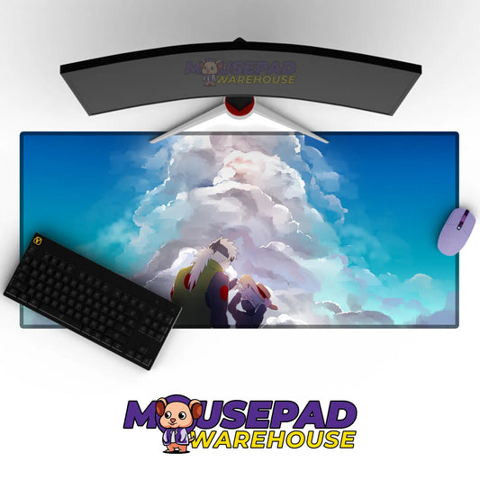 Jiraiya and Young Kakashi Under the Clouds Mousepad / Desk Mat - Mousepad Warehouse