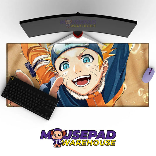 Naruto Uzumaki Joyful Leap Mousepad / Desk Mat - Mousepad Warehouse