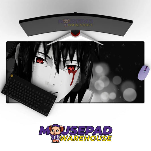 Sasuke Eternal Mangekyō Tear Mousepad / Desk Mat - Mousepad Warehouse