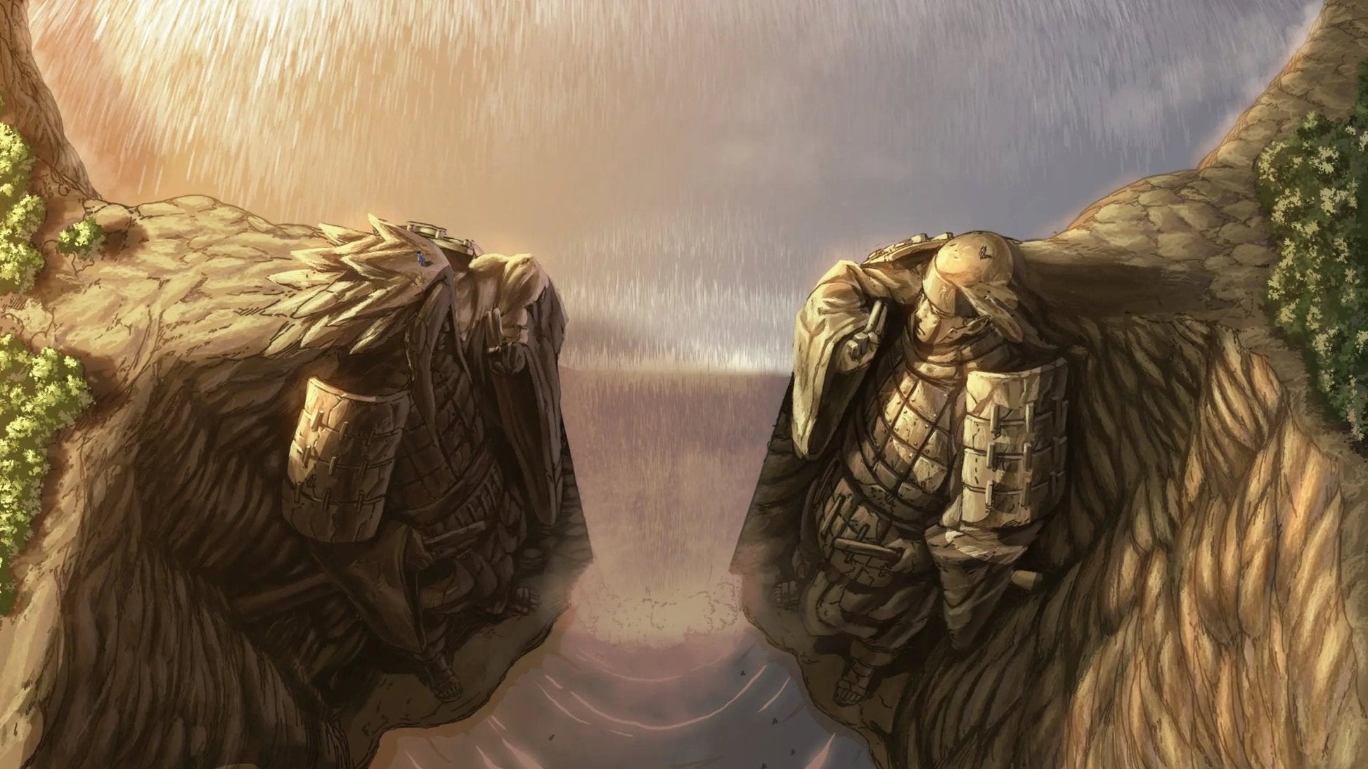 Valley of the End Monument Duel Mousepad / Desk Mat - Mousepad Warehouse