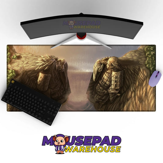 Valley of the End Monument Duel Mousepad / Desk Mat - Mousepad Warehouse