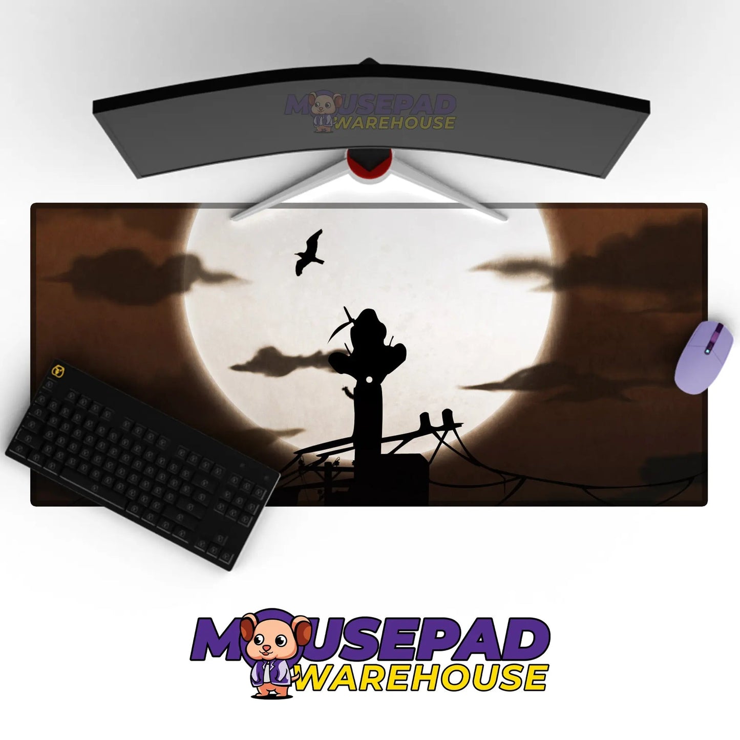 Itachi Uchiha Moonlit Silence Mousepad / Desk Mat - Mousepad Warehouse