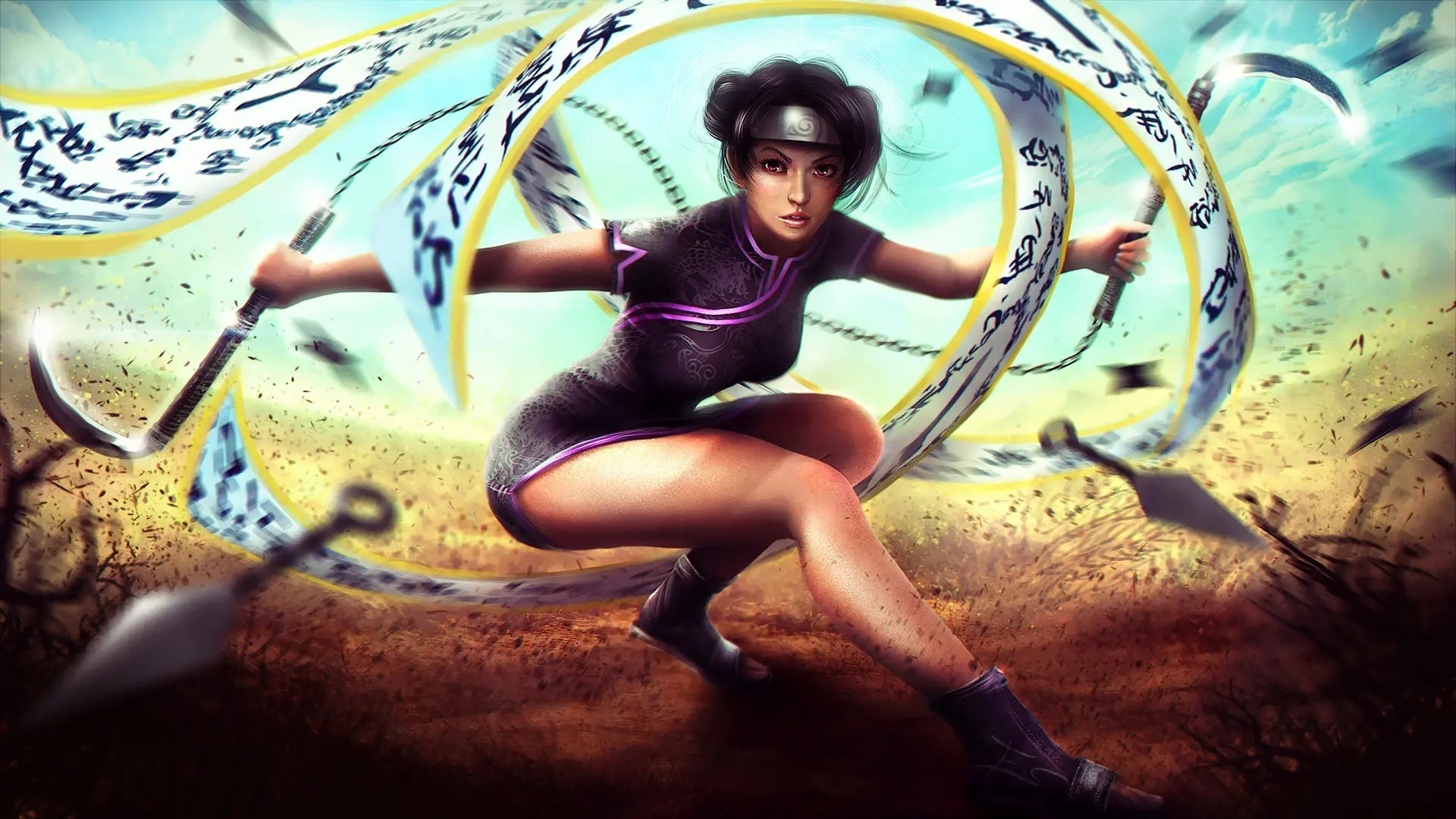 Tenten Scroll Weapon Master Mousepad / Desk Mat - Mousepad Warehouse