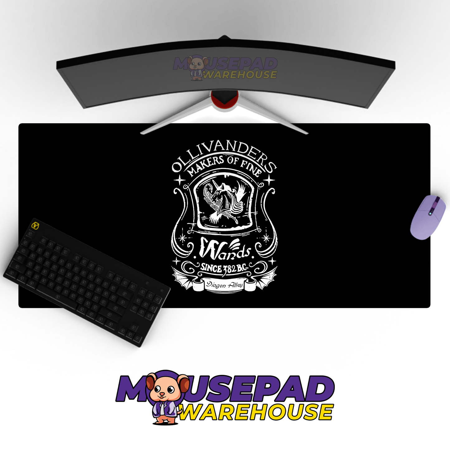 Ollivanders Wand Shop Harry Potter Mousepad HP8905 - Mousepad Warehouse
