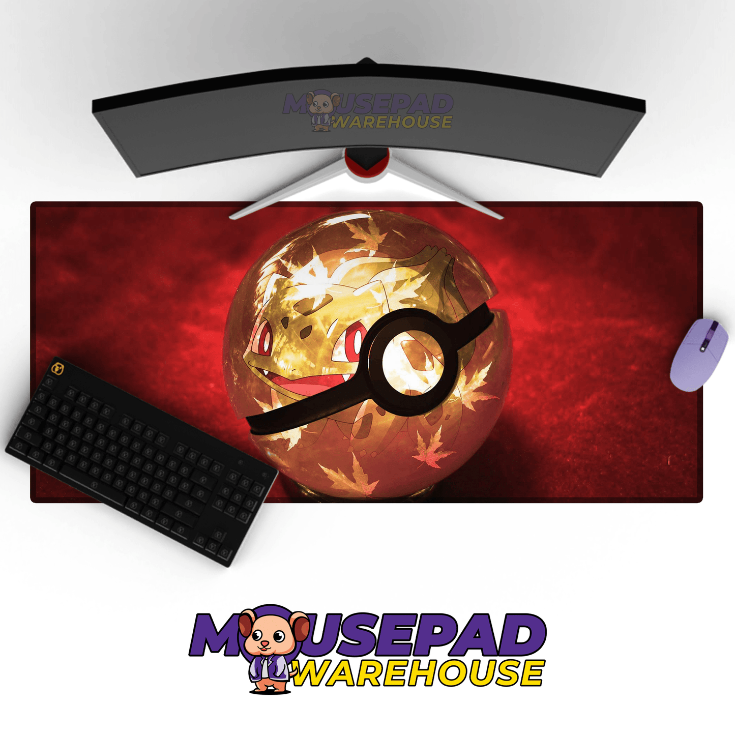Pokeball Pokemon TV Show Mousepad 453024 - Mousepad Warehouse