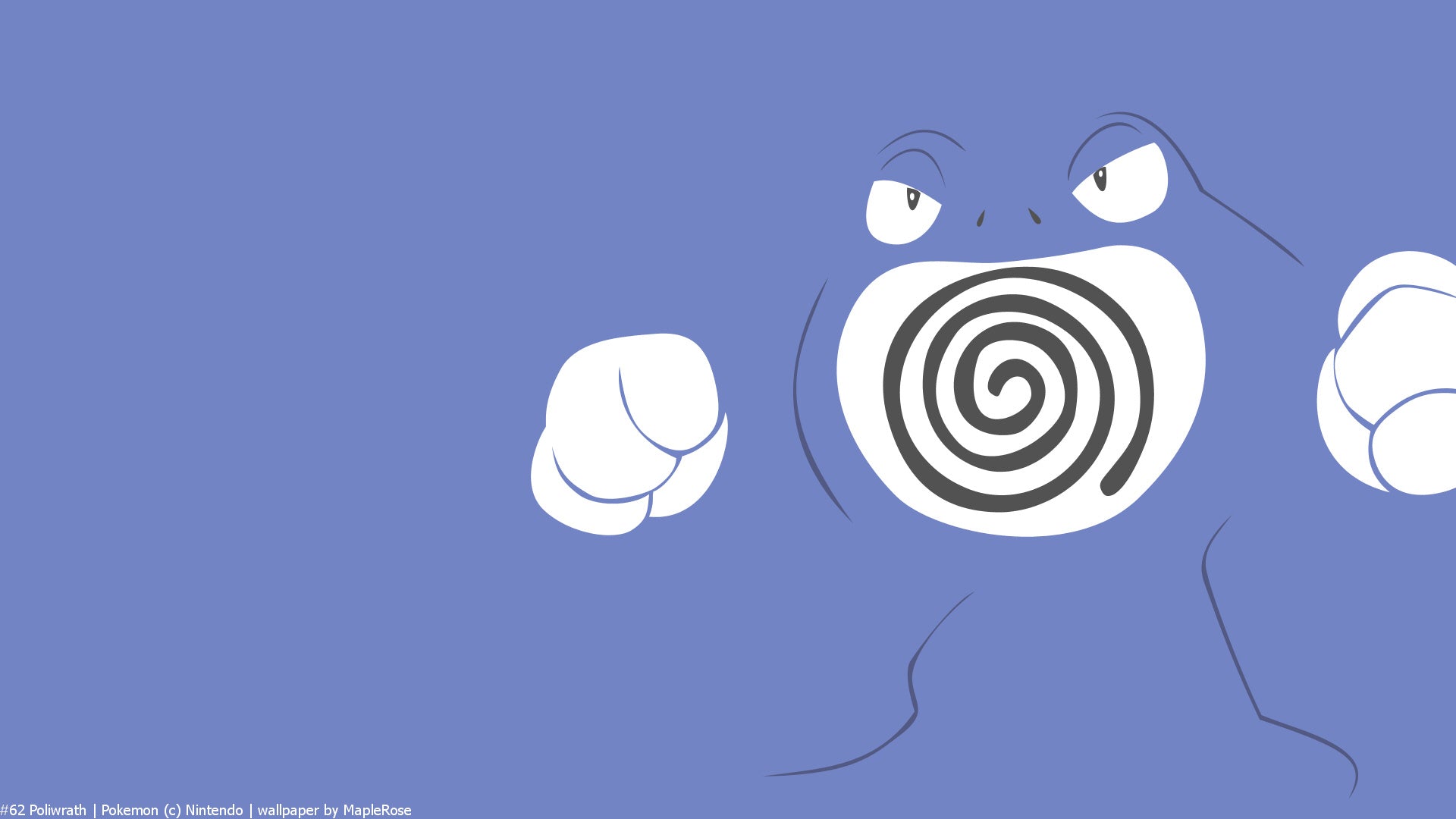 Poliwrath Pokemon TV Show Mousepad 416422 - Mousepad Warehouse