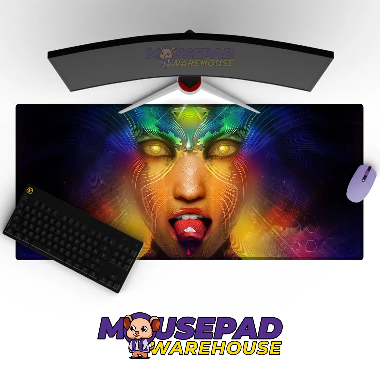 Psychedelic Pattern Mousepad 216429 - Mousepad Warehouse