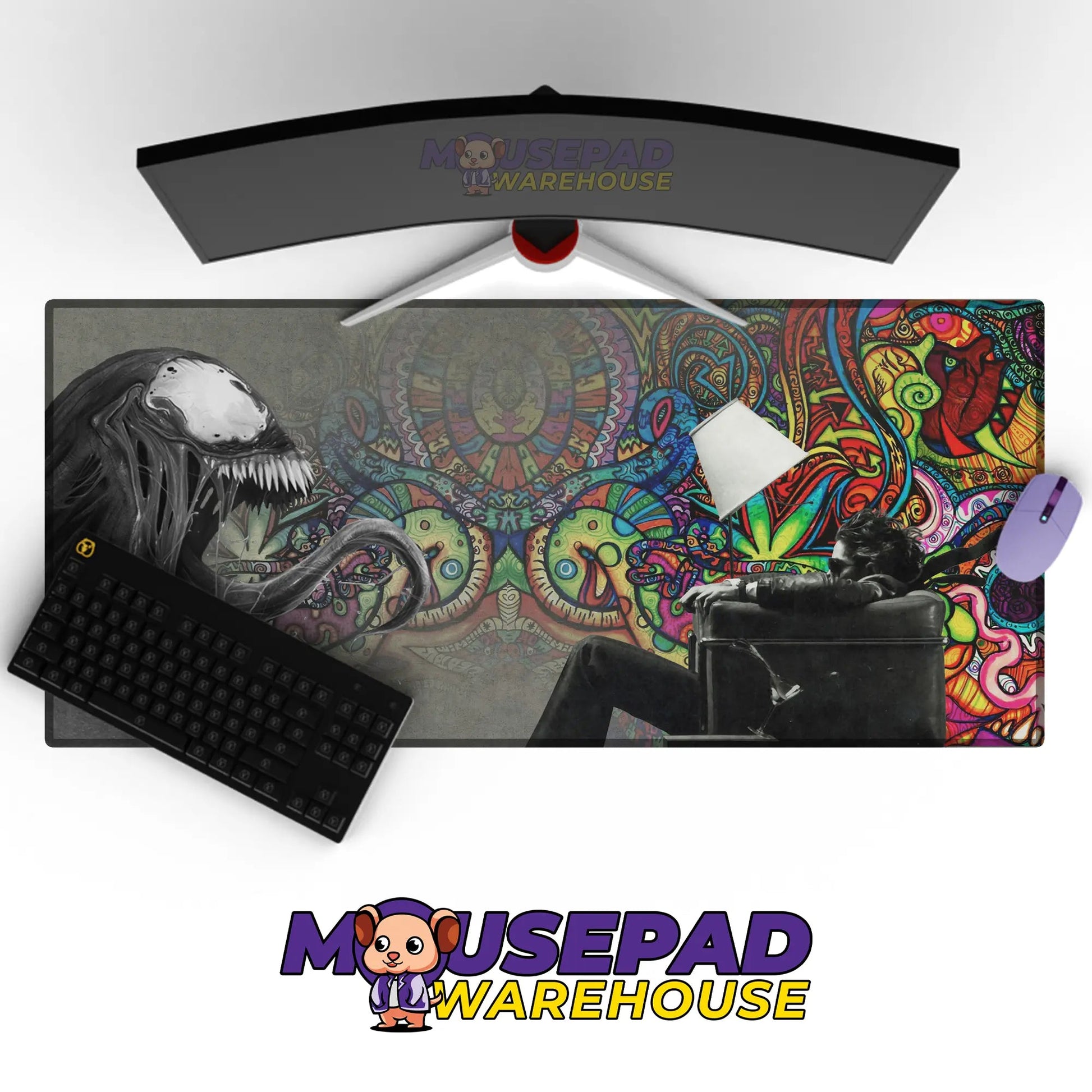 Psychedelic Pattern Mousepad 245938 - Mousepad Warehouse