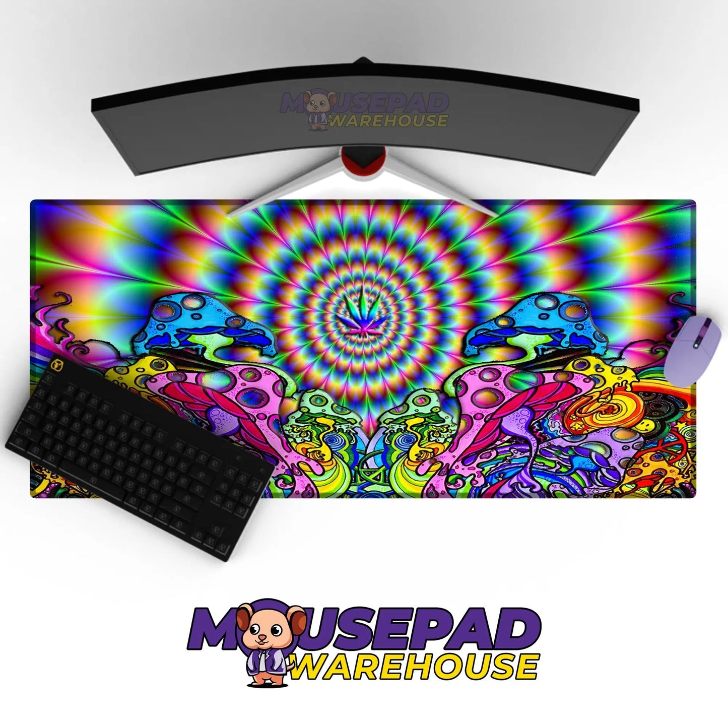 Psychedelic Pattern Mousepad 307180 - Mousepad Warehouse