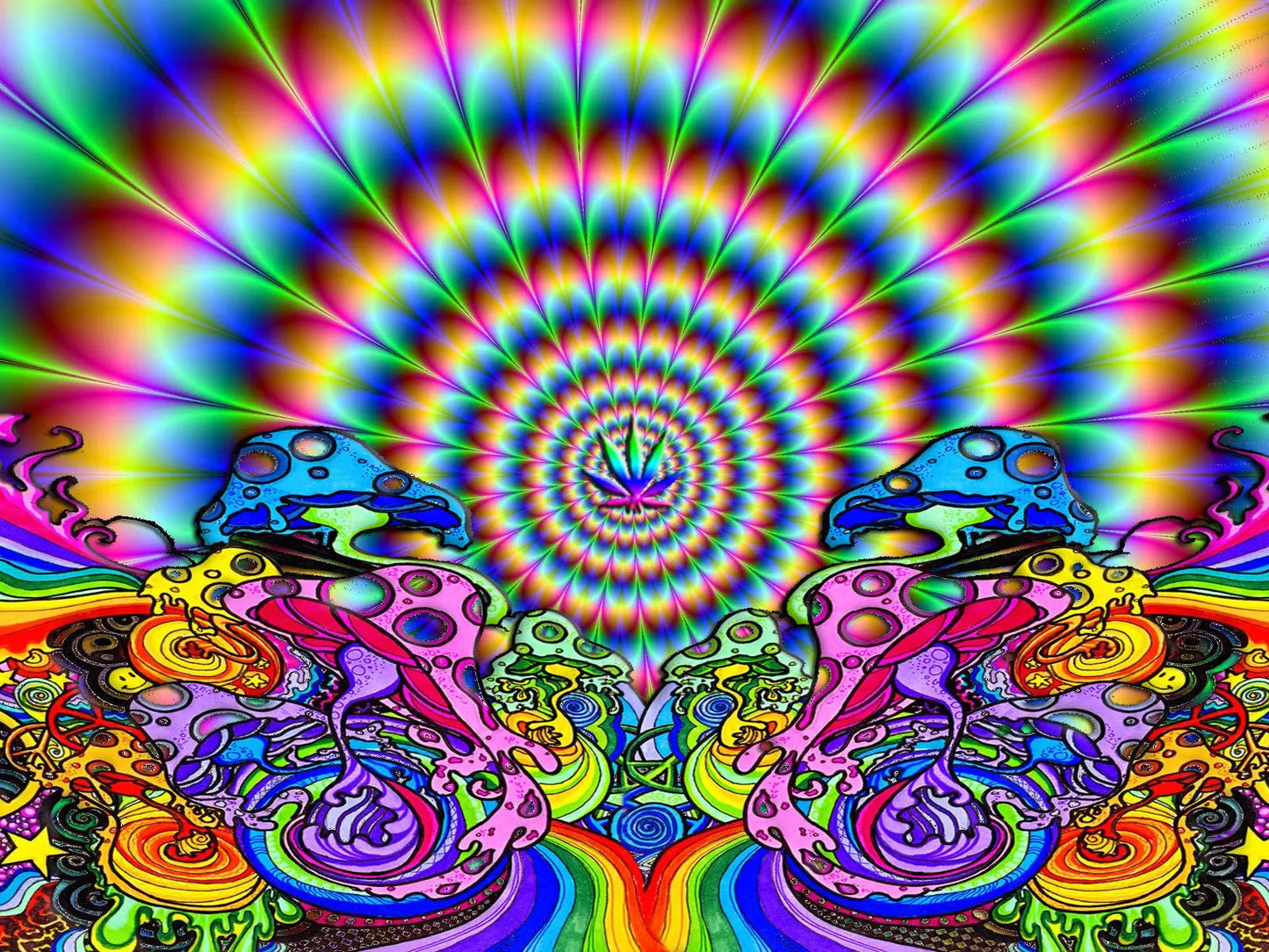 Psychedelic Pattern Mousepad 307180 - Mousepad Warehouse