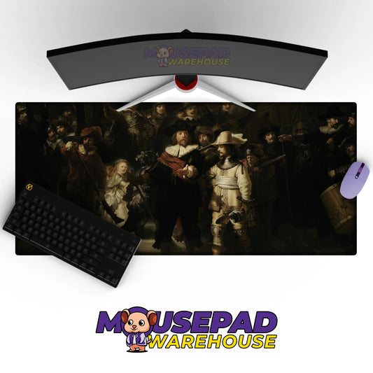 Rembrandt - The Night Watch Art (Painting) Mousepad - Mousepad Warehouse