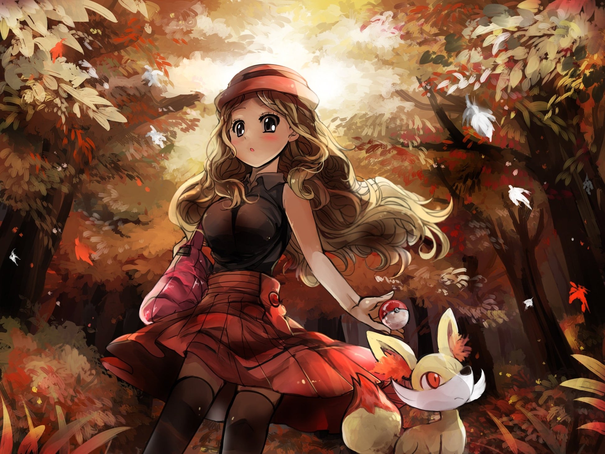 Serena & Fennekin Pokemon TV Show Mousepad 648627 - Mousepad Warehouse