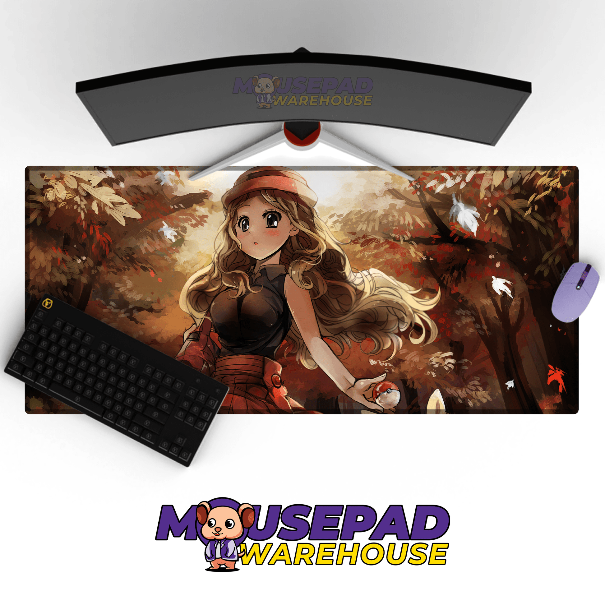 Serena & Fennekin Pokemon TV Show Mousepad 648627 - Mousepad Warehouse