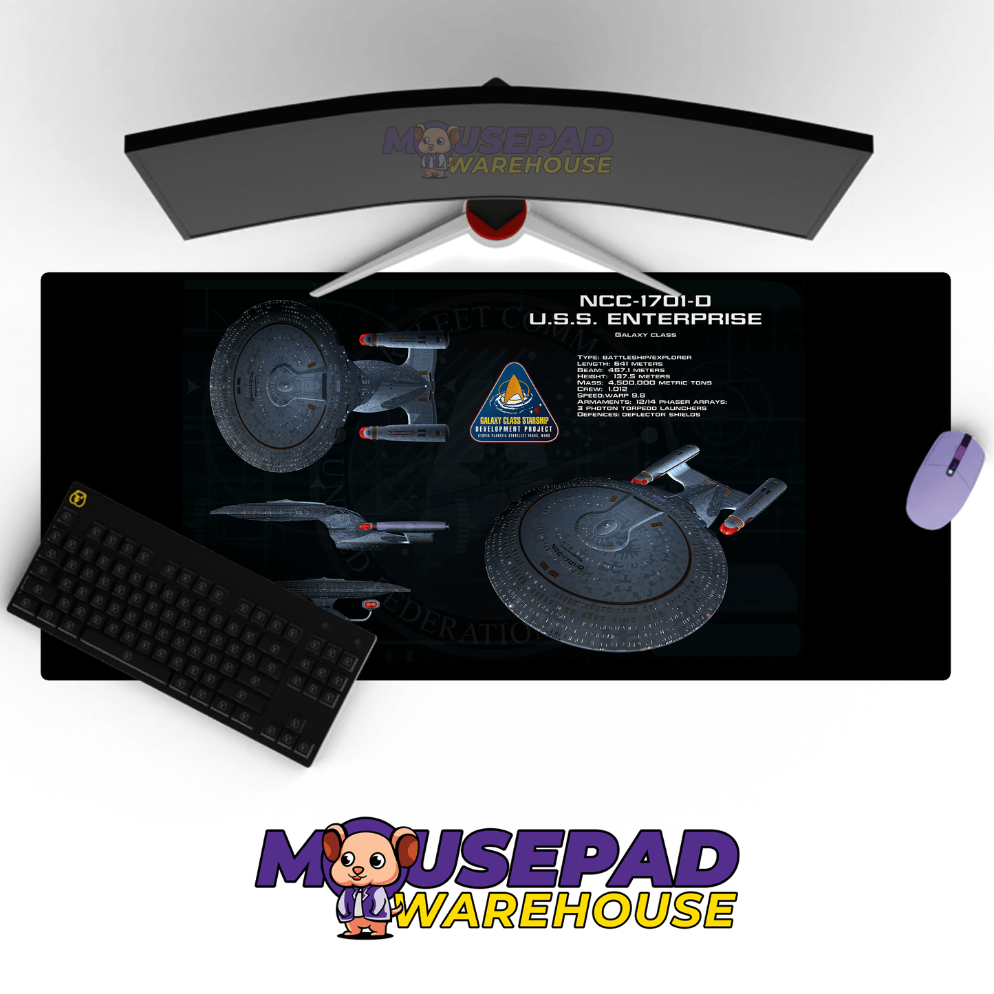 Star Trek TV Show Mousepad 554253 - Mousepad Warehouse