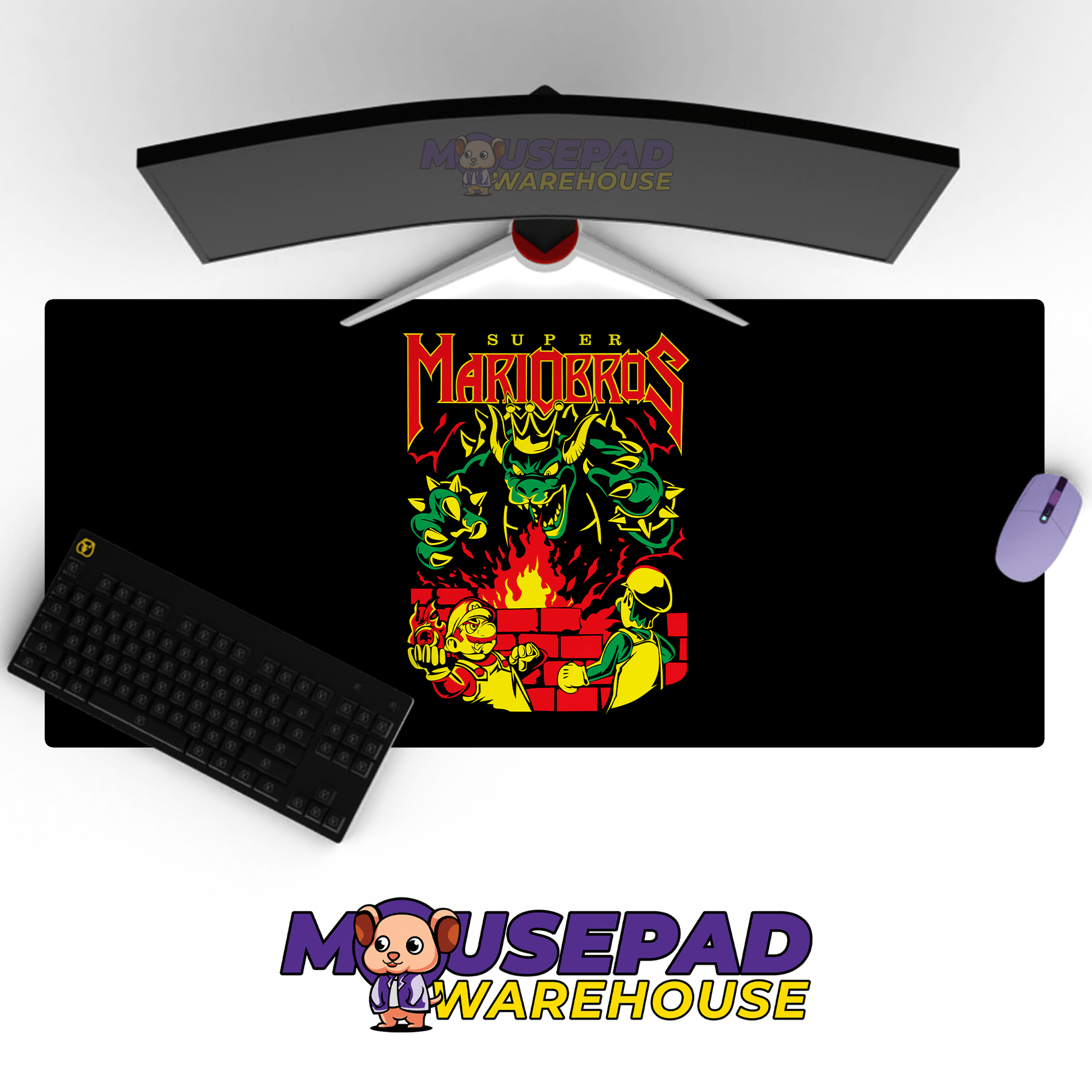 Super Mario Game Mousepad RG10 - Mousepad Warehouse