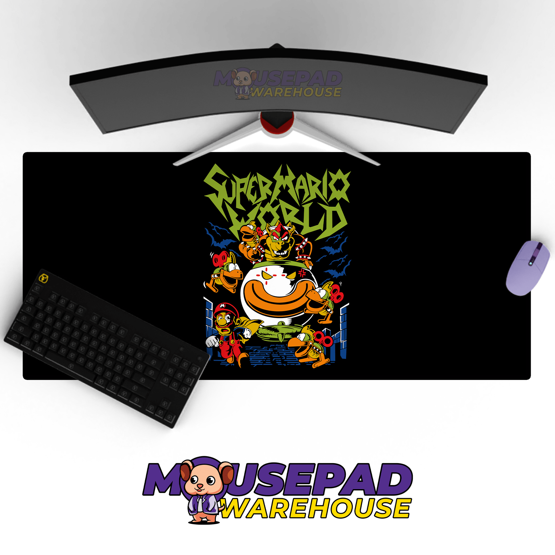 Super Mario Game Mousepad RG19 - Mousepad Warehouse
